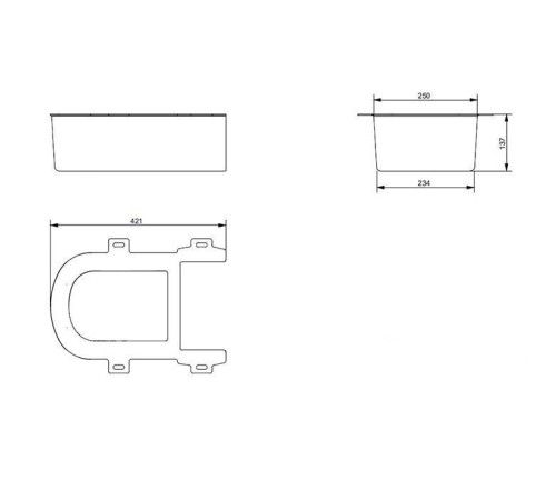 Панель для унитаза TOTO SG пластиковая белая 9AE0017