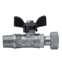 Кран шаровой Rubinetterie Bresciane UNI-SFER 1/2 вн-нар с накидной гайкой 4583250000