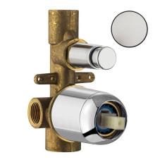 Внутренняя часть смесителя для душа Plumberia Selection IXO 2 выхода белый матовый INT0036BO