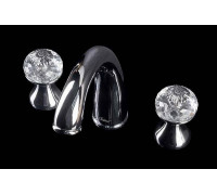 Смеситель для раковины на 3 отверстия Boheme Flora хром глянцевый 277-FL