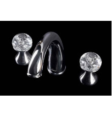 Смеситель для раковины на 3 отверстия Boheme Flora хром глянцевый 277-FL