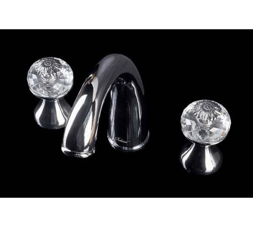 Смеситель для раковины на 3 отверстия Boheme Flora хром глянцевый 277-FL