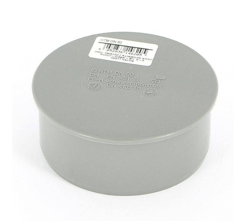 Заглушка Ostendorf HT DN 90 внутренняя серая 114620