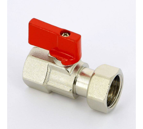 Кран шаровой мини Uni-Fitt ВВ 1/2 с накидной гайкой 122N2000