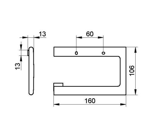 Держатель туалетной бумаги Keuco Edition 400 хром 11562 010000