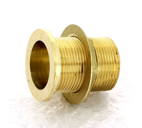 Выпуск резервуарный Tiemme 1 1/4 НР с фланцем и контргайкой без заглушки 1500231