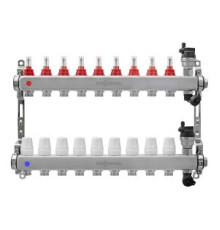 Блок коллекторный Kromwell 1 из нержавеющей стали с расходомерами 9 выходов 3/4 EK KW.SM6000695