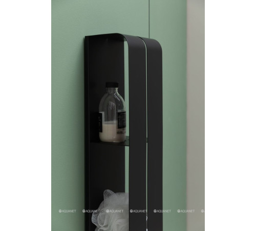 Полка Aquanet Магнум 150х1000х112 мм вертикальная черный матовый 00302226