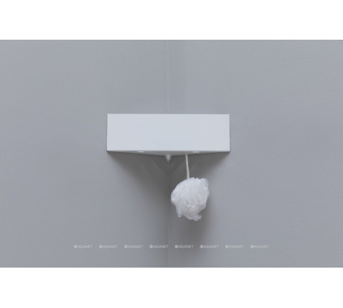 Полка Aquanet Магнум 280х280х120 мм угловая белый матовый 00302237