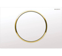 Смывная клавиша Geberit Sigma10 смыв-стоп белый/позолота 115.758.KK.5