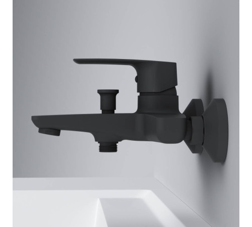 Смеситель для ванны и душа AM.PM Gem черный F90A10022