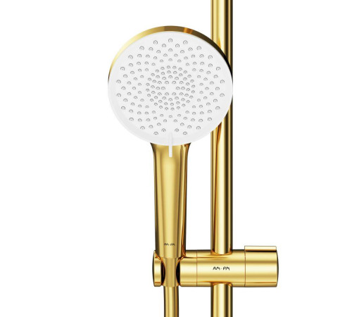 Душевая система AM.PM X-Joy с термостатом золото F0785A599