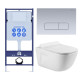 Комплект инсталляции с унитазом AQUATEK ДИВА-014 4в1 (рама INS-0000012, клавиша KDI-0000014, унитаз AQ2012-00) ДИВА-014 4в1