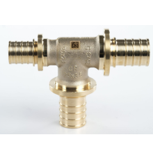 Тройник редукционный REHAU RAUTITAN MX 25-25-16 мм латунь 11080721001