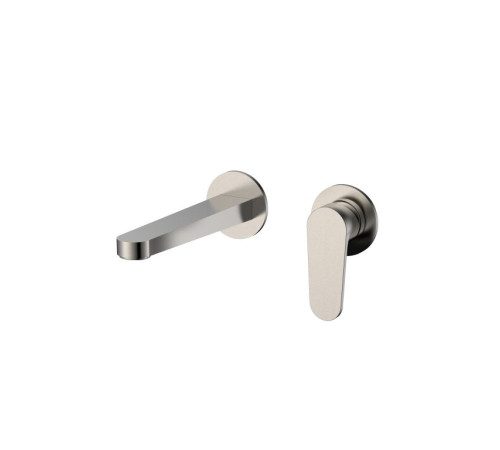 Смеситель для раковины AQUAMET Novara настенный никель шлифованный AQM6915BN