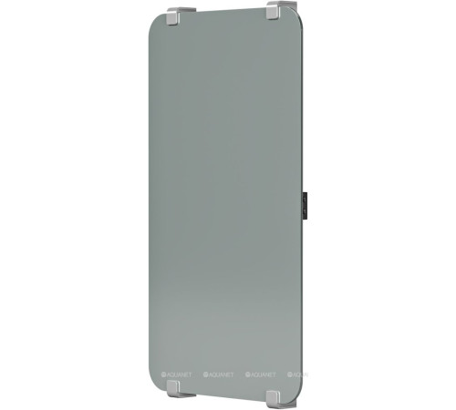 Полотенцесушитель водяной Allen Brau INFINITY 800х440 мм зеркальный с рейлингом 2.0 серебро браш 00325643