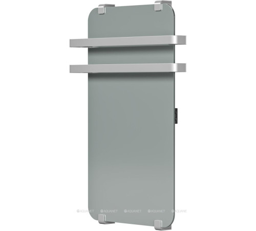 Полотенцесушитель водяной Allen Brau INFINITY 800х440 мм зеркальный с рейлингом 2.0 серебро браш 00325643