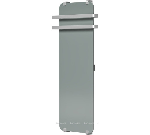 Полотенцесушитель Allen Brau INFINITY 1200х440 мм зеркало с рейлингом 2.0 и креплением серебро браш 00325645