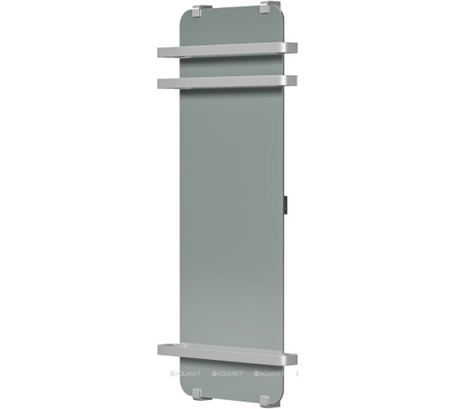 Полотенцесушитель Allen Brau INFINITY 1200х440 мм зеркало с рейлингом 2.0 и креплением серебро браш 00325645