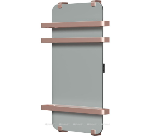 Полотенцесушитель водяной Allen Brau INFINITY 800х440 мм зеркальный с рейлингом 2.0 медь браш 00325650