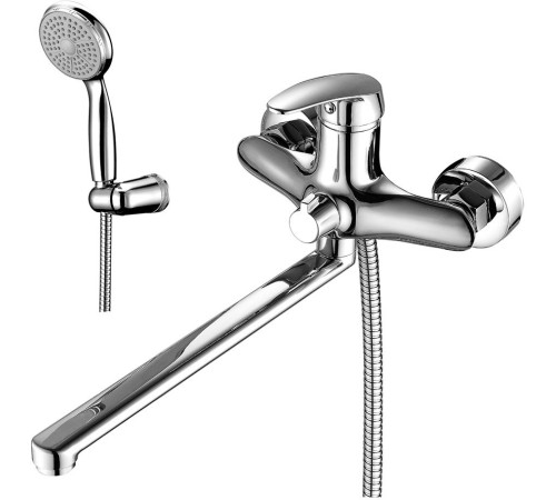 Смеситель универсальный Lemark Linara с плоским изливом 300 мм хром LM0451C