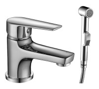 Смеситель для умывальника и биде Rossinka Silvermix S35-15 одноручный хром S35-15