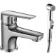 Смеситель для умывальника и биде Rossinka Silvermix S35-15 одноручный хром S35-15