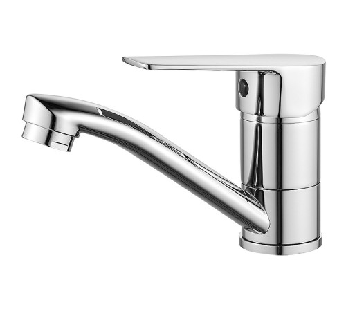 Смеситель для умывальника Rossinka Silvermix S35-22 с поворотным изливом 132 мм хром S35-22