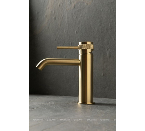 Смеситель для раковины Allen Brau Priority 3.0 излив 125 мм браш. золото 5.31A01-GB