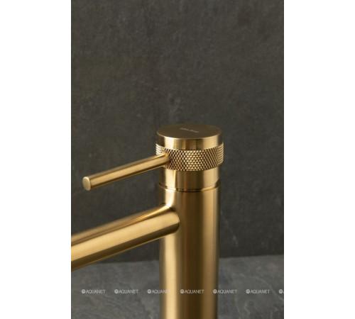 Смеситель для раковины Allen Brau Priority 3.0 излив 125 мм браш. золото 5.31A01-GB