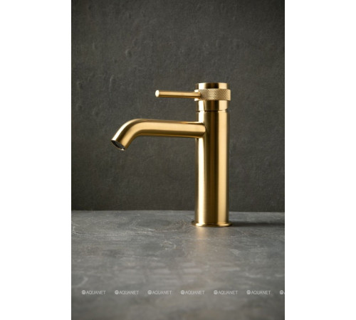 Смеситель для раковины Allen Brau Priority 3.0 излив 125 мм браш. золото 5.31A01-GB