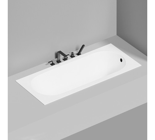 Ванна встраиваемая Salini LOFO 170х75 см Solid Surface белый матовый UM12222