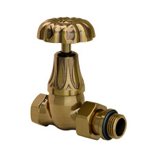 Клапан радиаторный прямой SR Rubinetterie Floral Old Style 1/2 бронза 0338-1500Z000