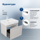 Тумба с раковиной Aquanet Агата 60 1 ящик бежевый 00348183
