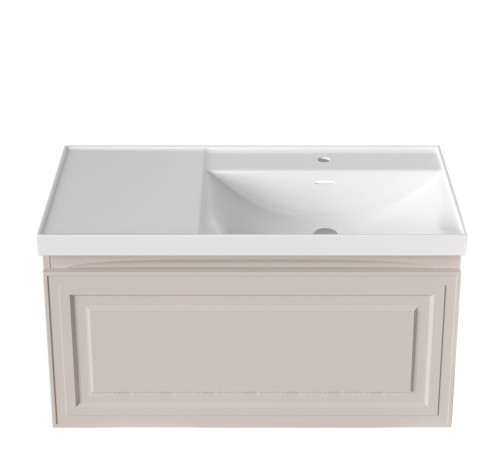 Тумба под раковину Aquanet Агата 100 1 ящик бежевый 00345489