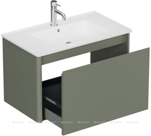 Тумба Allen Brau GRAVITY 80 см 1 ящик олива матовый 1.370013.CGM