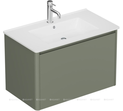 Тумба Allen Brau GRAVITY 80 см 1 ящик олива матовый 1.370013.CGM