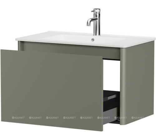 Тумба Allen Brau GRAVITY 80 см 1 ящик олива матовый 1.370013.CGM