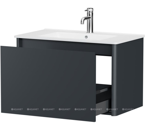 Тумба Allen Brau GRAVITY 80 см 1 ящик антрацит матовый 1.370013.AM