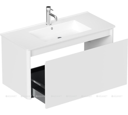 Тумба Allen Brau GRAVITY 100 см 1 ящик белый матовый 1.370014.WM