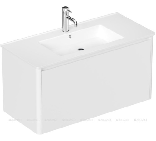 Тумба Allen Brau GRAVITY 100 см 1 ящик белый матовый 1.370014.WM