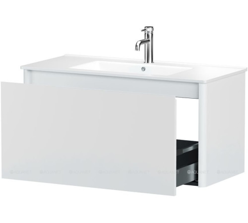 Тумба Allen Brau GRAVITY 100 см 1 ящик белый матовый 1.370014.WM