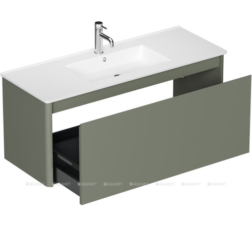 Тумба Allen Brau GRAVITY 120 см 1 ящик олива матовый 1.370015.CGM