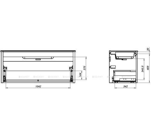 Тумба Allen Brau GRAVITY 120 см 1 ящик олива матовый 1.370015.CGM