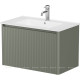 Тумба под раковину Allen Brau GRAVITY 80 1 ящик с фрезеровкой олива матовый 1.370017.CGM