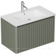 Тумба под раковину Allen Brau GRAVITY 80 1 ящик с фрезеровкой олива матовый 1.370017.CGM