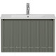 Тумба под раковину Allen Brau GRAVITY 80 1 ящик с фрезеровкой олива матовый 1.370017.CGM