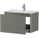 Тумба под раковину Allen Brau GRAVITY 80 1 ящик с фрезеровкой олива матовый 1.370017.CGM