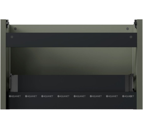 Тумба под раковину Allen Brau GRAVITY 80 1 ящик с фрезеровкой олива матовый 1.370017.CGM