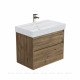 Тумба с раковиной Aquanet Nova Lite 2.0 75 2 ящика дуб рустикальный 00348194